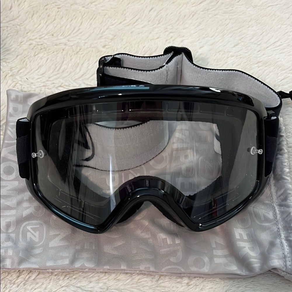 Von Zipper Black Goggles with Clear Lens
